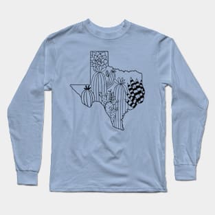 Succulents Texas western graphic Long Sleeve T-Shirt